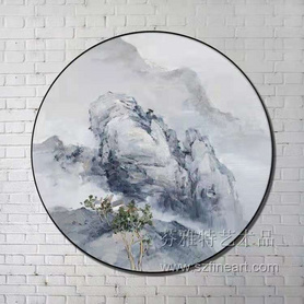 山峰装置画