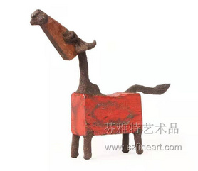 牛趣摆件