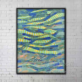 海洋生物装置画
