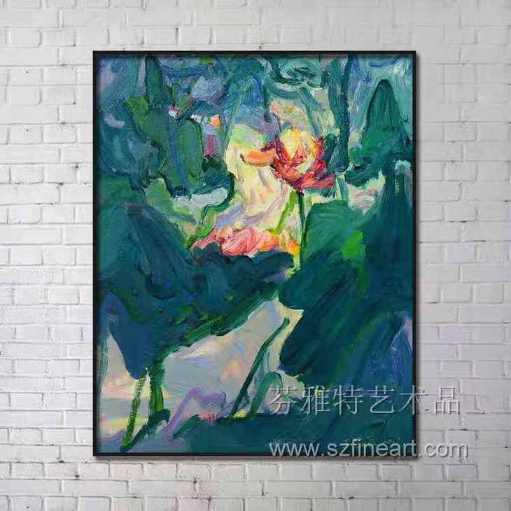 荷塘物语装置画