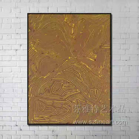 纹理系列装置画