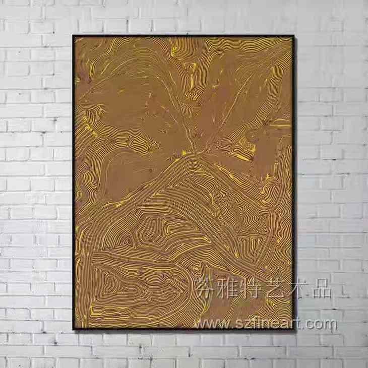 纹理系列装置画