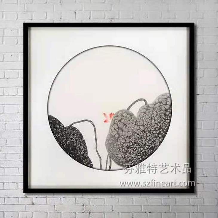 出淤泥而不染裝置畫