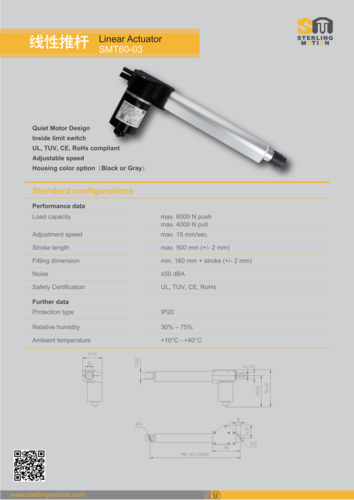 线性推杆SMT60-03 (Linear Actuator)