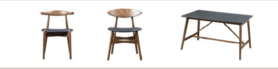 新中式 实木成套桌椅