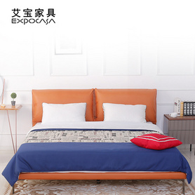 艾宝家具经济型软包床1.8米小户型