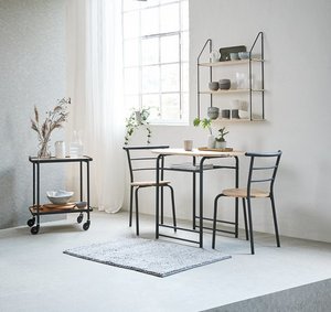 餐厅家具/情侣桌椅/餐桌椅 套装 一桌两椅