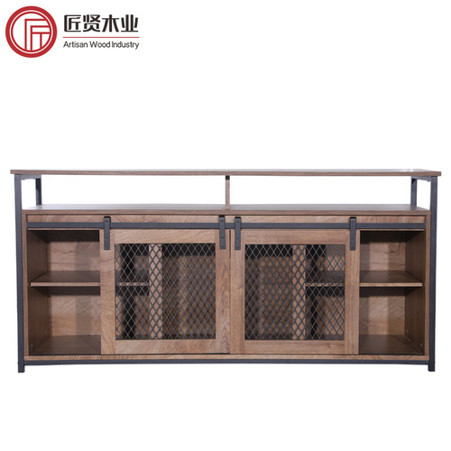推拉式電視柜 sliding barn door tv cabinet