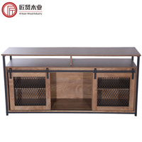 推拉式電視柜 sliding barn door tv cabinet