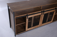 推拉式電視柜 sliding barn door tv cabinet