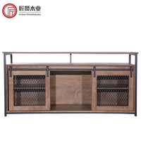 推拉式電視柜 sliding barn door tv cabinet