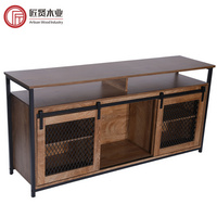 推拉式電視柜 sliding barn door tv cabinet