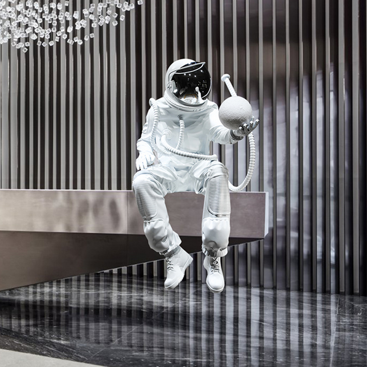 宇航员太空人雕塑摆件商业酒店大堂展厅橱窗售楼处大型落地装饰品