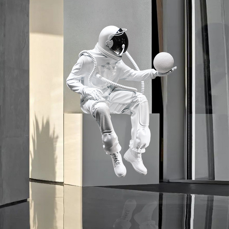 宇航员太空人雕塑摆件商业酒店大堂展厅橱窗售楼处大型落地装饰品