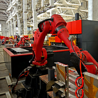 Automatic Bending and Welding Production Line For Back of Metal Cabinet