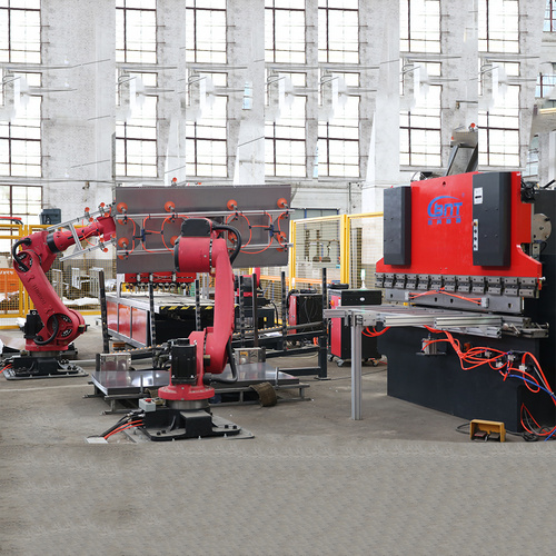 Automatic Bending and Welding Production Line For Back of Metal Cabinet