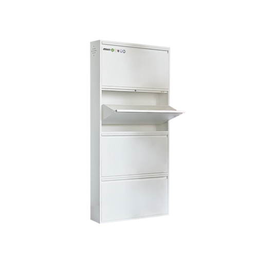High Quality Steel Four Layers Shoes Cabinet Steel Storage