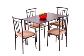 现代餐桌椅 餐厅家具 套装 一桌四椅
