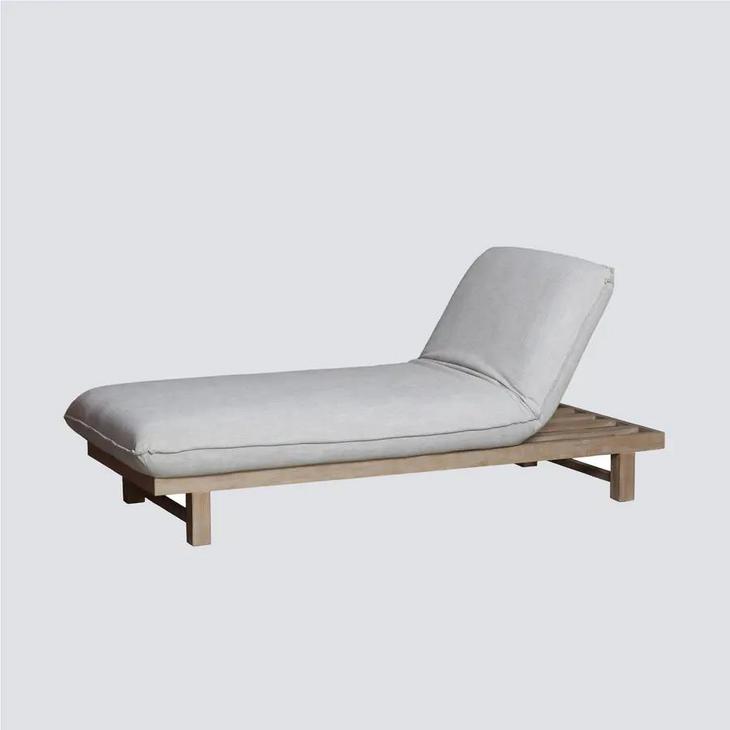 布艺实木折叠可变休闲椅躺椅沙发椅贵妃榻NSSF-5411