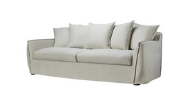 软包活套可拆洗三人沙发（白）NSSF-5216-60