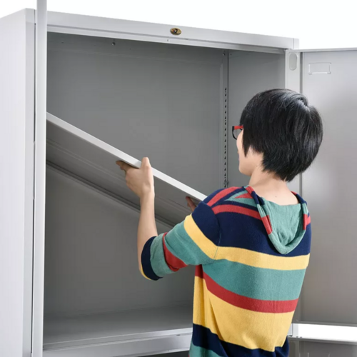 双层金属门柜