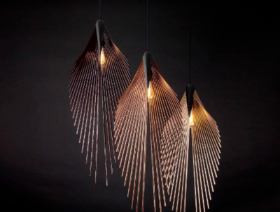 Dániel Máto designs Leaf Lamp for Loomiosa