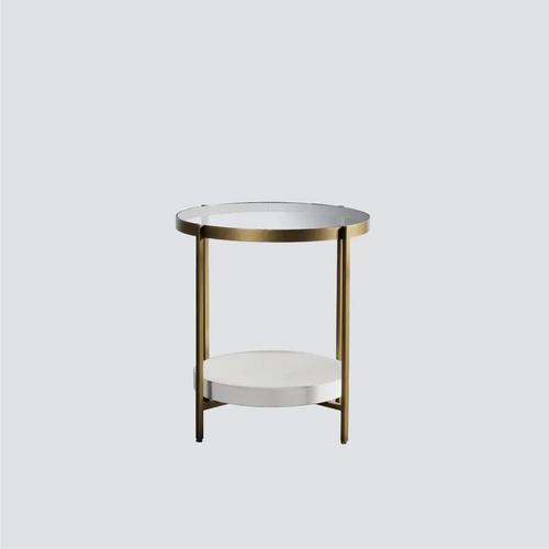进口钢化玻璃边几NSST-HEEL END TABLE