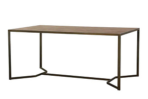 餐厅实木餐桌NSTB-8075-180 KD*T-OAK-032*MS*IR*iron-11NS家居nsfurniture餐厅实木餐桌NSTB-8075-180 KD*T-OAK-032*MS*IR*iron-11