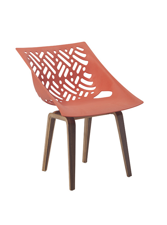 现代简约塑木椅 	YMG-9301B