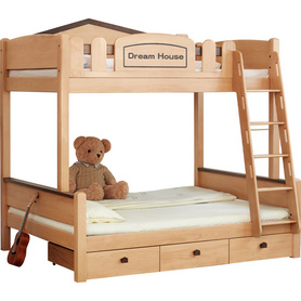 源氏木语儿童床实木上下床双层床高低床小户型子母床上下铺组合床Y55B08 儿童床
