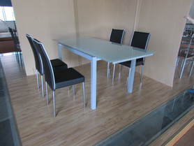 现代简约 餐厅家具 餐桌椅套装 1桌+4椅