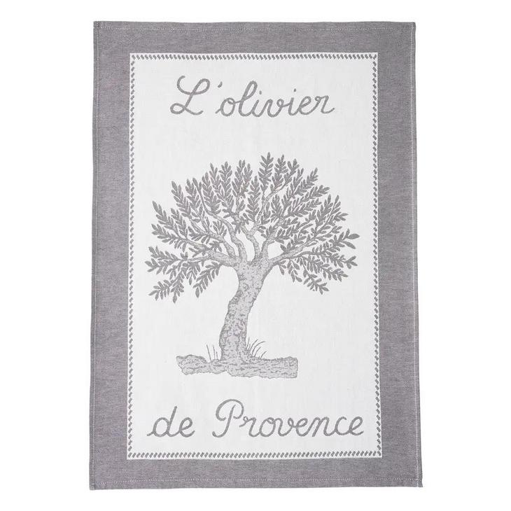 法国家纺COUCKE蔻合厨房用巾餐巾茶巾普罗旺斯系列橄榄树NSDE-Tea Towel-Olivier NoirNSDE-Tea Towel-Remy Noir
