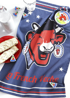 法國家紡COUCKE蔻合廚房用巾餐巾茶巾樂芝牛系列NSDE-Tea Towel-Retro VanilleNSDE-Tea Towel-French Vache