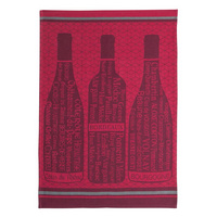 法國家紡COUCKE蔻合廚房用巾餐巾茶巾酒類文化系列酒瓶NSDE-Tea Towel-Vins-01