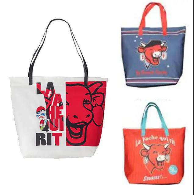 法国进口家纺COUCKE蔻合布艺购物袋乐芝牛系列NSDE-Shopping Bag-Monochrome/French Vache/Retro Rouge