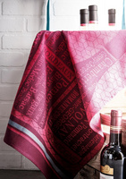 法國家紡COUCKE蔻合廚房用巾餐巾茶巾酒類文化系列酒瓶NSDE-Tea Towel-Vins-01