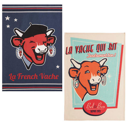 法国家纺COUCKE蔻合厨房用巾餐巾茶巾乐芝牛系列NSDE-Tea Towel-Retro VanilleNSDE-Tea Towel-French Vache