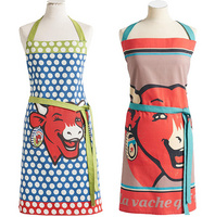 法國(guó)進(jìn)口家紡COUCKE蔻合圍裙樂芝牛系列NSDE-Apron-Pop BlueNSDE-Apron-Vachement Bon
