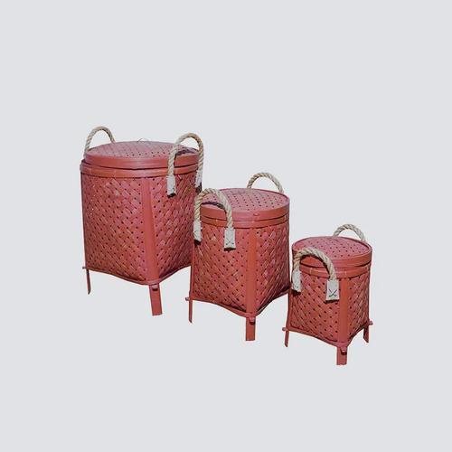 进口手工藤制储物篮筐-NSDE-3203LMS