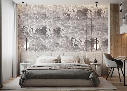 現(xiàn)代簡約抽象墻紙客廳餐廳創(chuàng)意定制