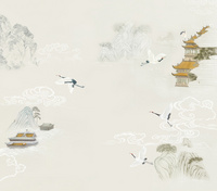 現(xiàn)代簡約抽象墻紙客廳餐廳創(chuàng)意定制