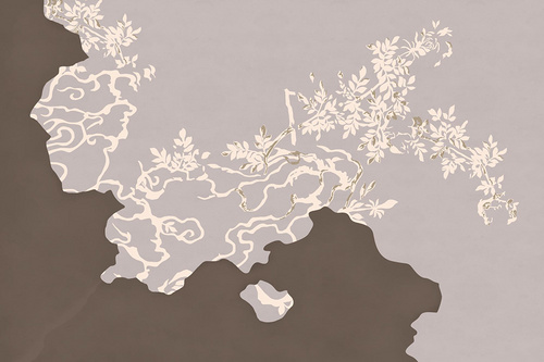 現(xiàn)代簡約抽象墻紙客廳餐廳創(chuàng)意定制