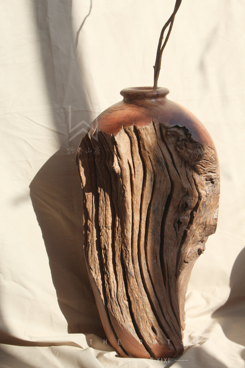 风化木枯木花瓶摆件
