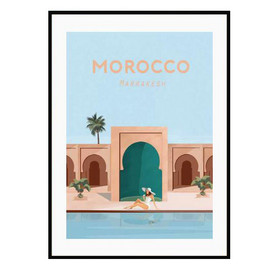 授权原版装饰画艺术画艺术旅行系列摩洛哥NSPT-G145-AF013-A