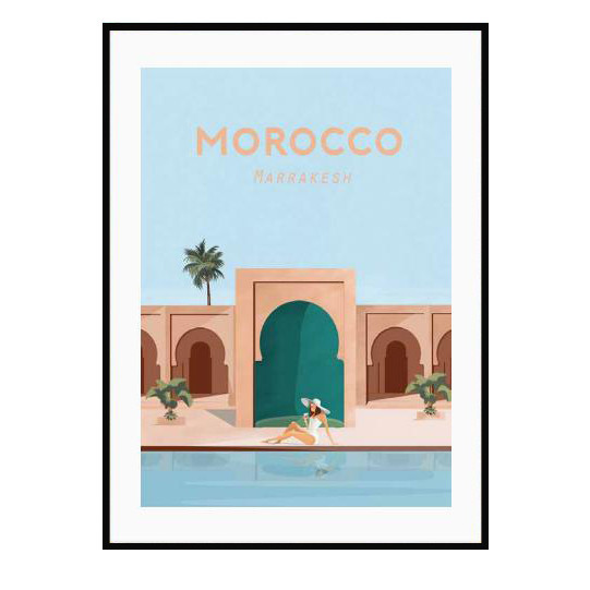 授权原版装饰画艺术画艺术旅行系列摩洛哥NSPT-G145-AF013-A