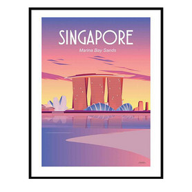 授权原版装饰画艺术画艺术旅行系列新加坡NSPT-G145-AF018-A