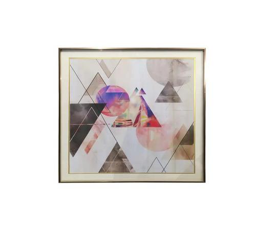 现代实木画框装饰画NSPT-PINK CROSS