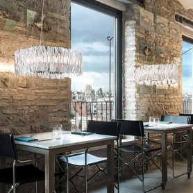 意大利设计师客厅吊灯创意百褶风琴餐厅卧室极简大气SLAMP艺术灯