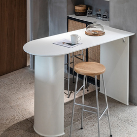 吧台桌家用客厅隔断创意现代简约网红靠墙窄桌子长方形餐桌高脚桌