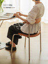 牛角椅北欧vintage椅子创意铁艺脚靠背椅餐厅软包ins简约餐椅家用